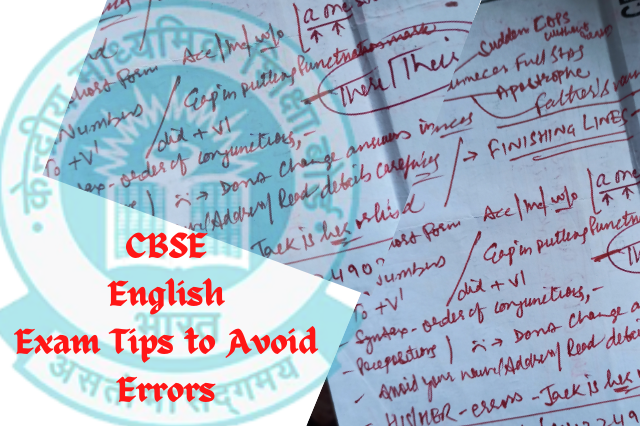 CBSE Exam Tips to Avoid Errors in English and Score High